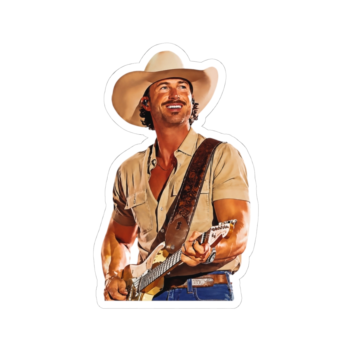 riley green - retro style Sticker