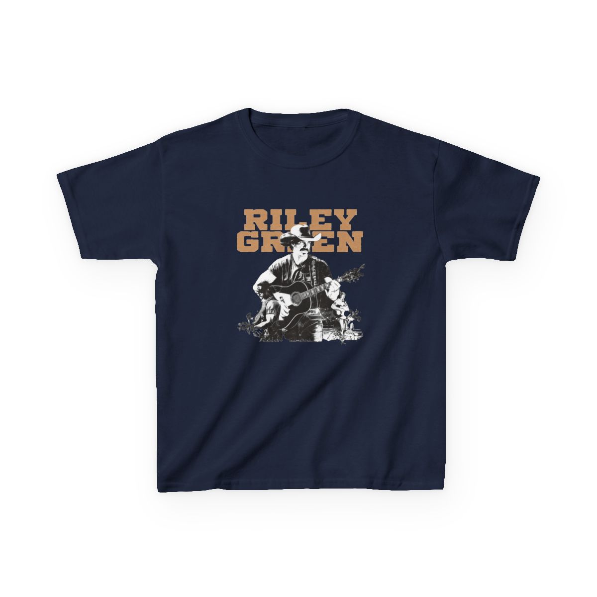 riley green merch Kids T-Shirt - alternate angle 2, merchandise