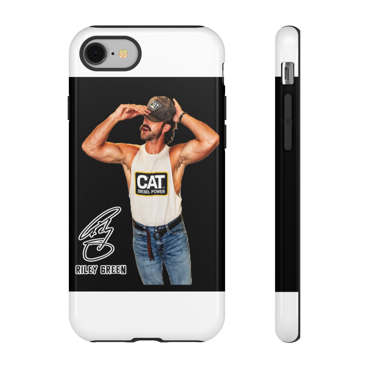 riley green - halftone Phone Case