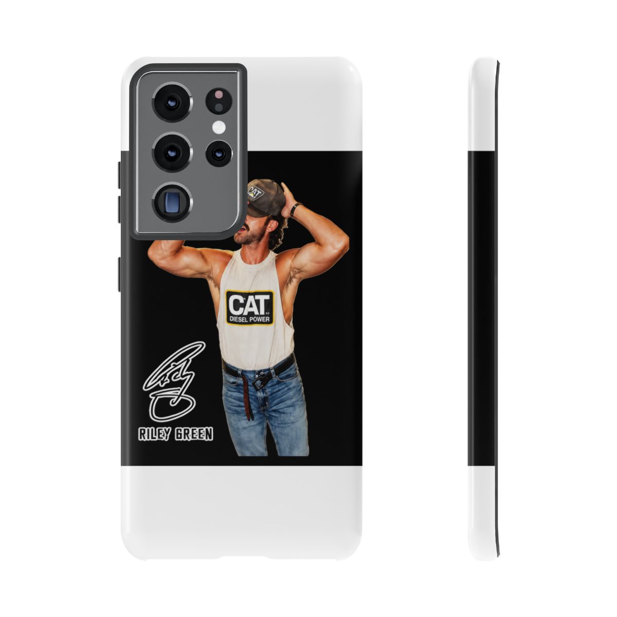 riley green - halftone Phone Case - alternate angle 4, merchandise