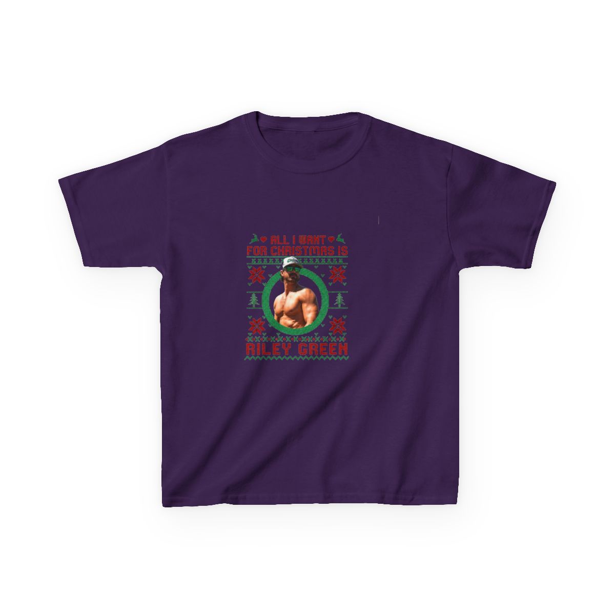 All I Want For Christmas Is Riley Green Kids T-Shirt - alternate angle 5, merchandise