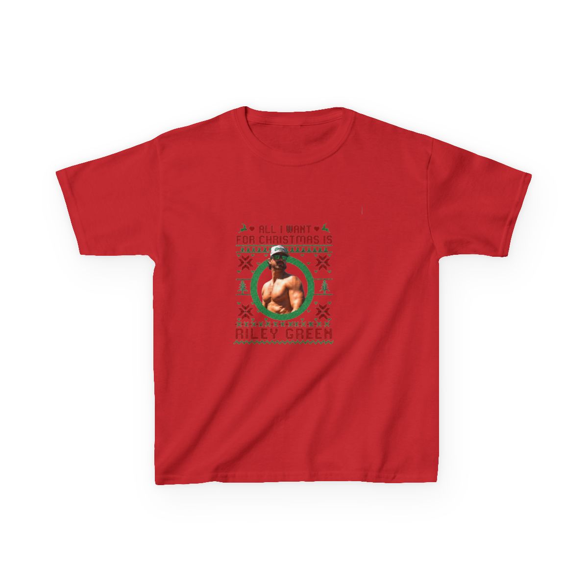 All I Want For Christmas Is Riley Green Kids T-Shirt - alternate angle 2, merchandise