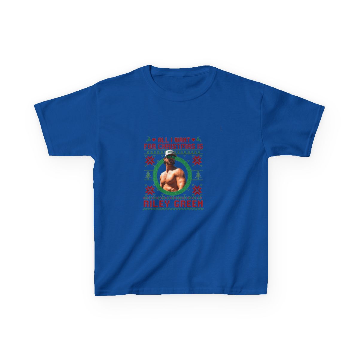 All I Want For Christmas Is Riley Green Kids T-Shirt - alternate angle 2, merchandise