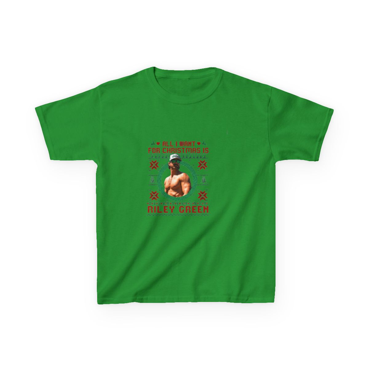 All I Want For Christmas Is Riley Green Kids T-Shirt - alternate angle 3, merchandise