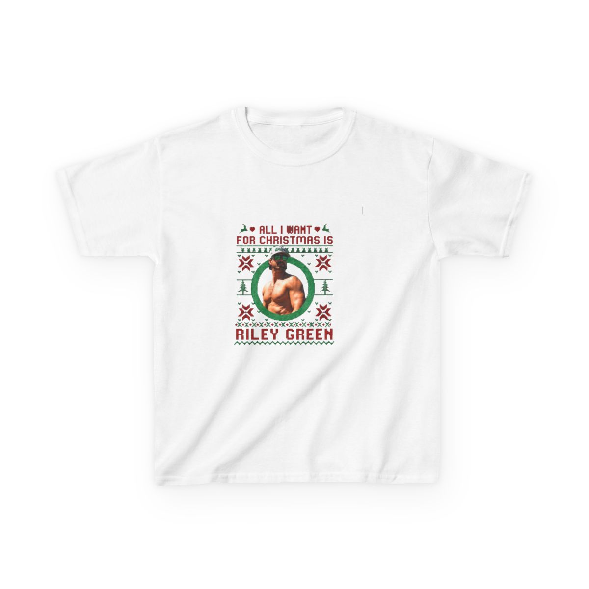 All I Want For Christmas Is Riley Green Kids T-Shirt - alternate angle 5, merchandise
