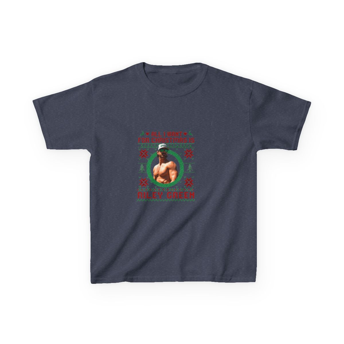 All I Want For Christmas Is Riley Green Kids T-Shirt - alternate angle 4, merchandise