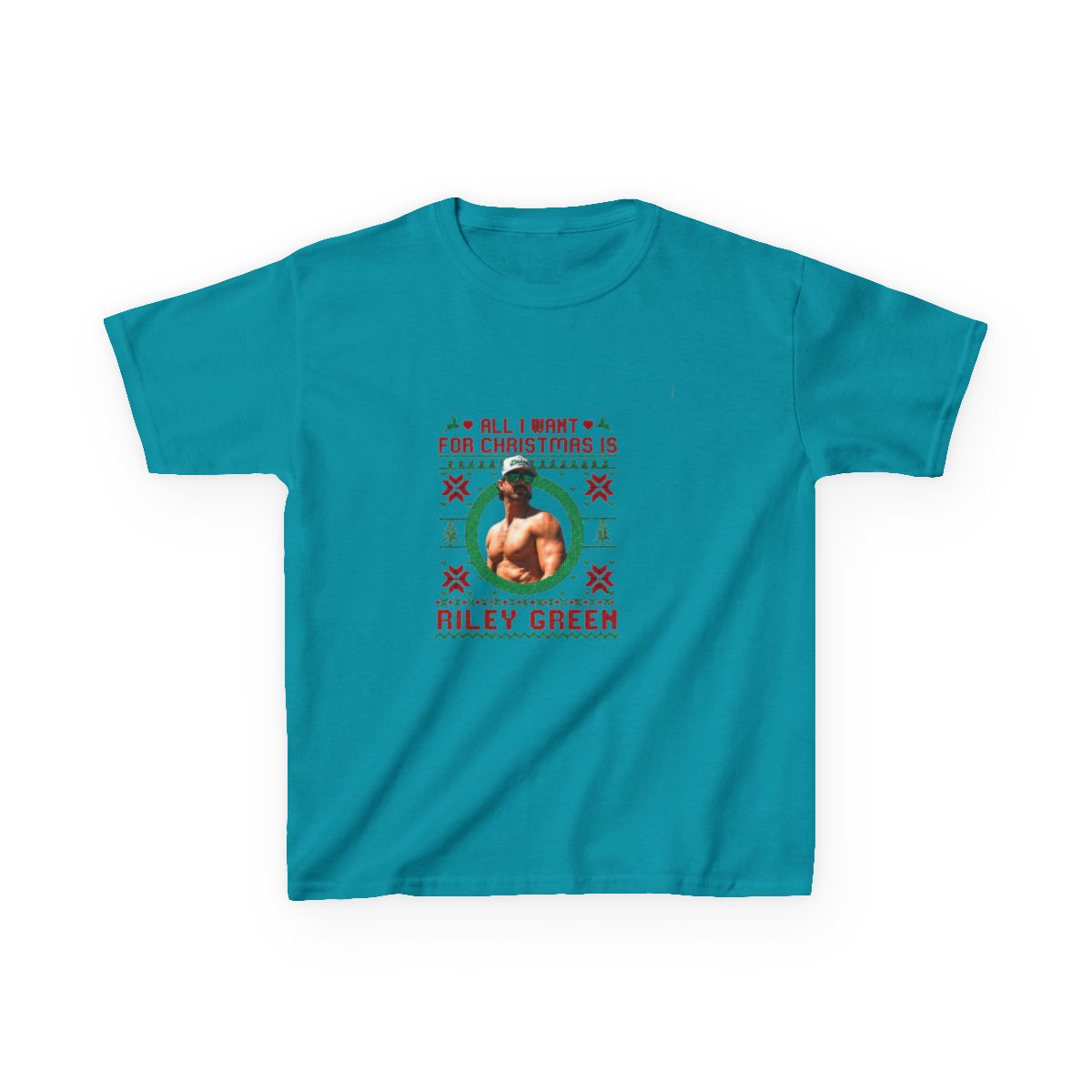 All I Want For Christmas Is Riley Green Kids T-Shirt - alternate angle 4, merchandise