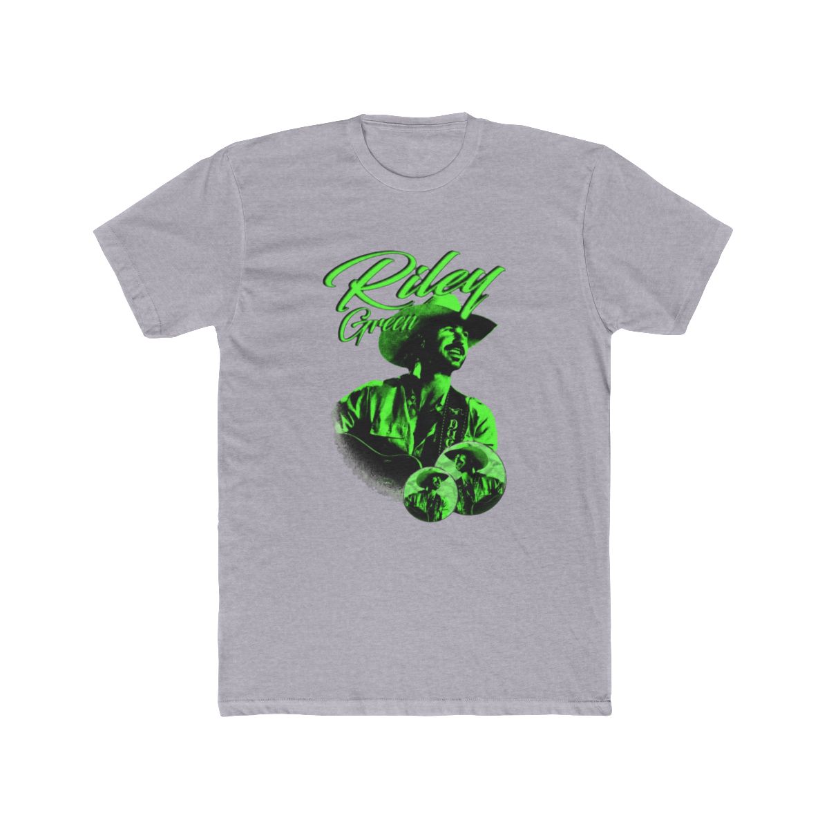 Green Country Singer With Two Chrome Frame T Shirt | Riley Green - alternate angle 5, merchandise