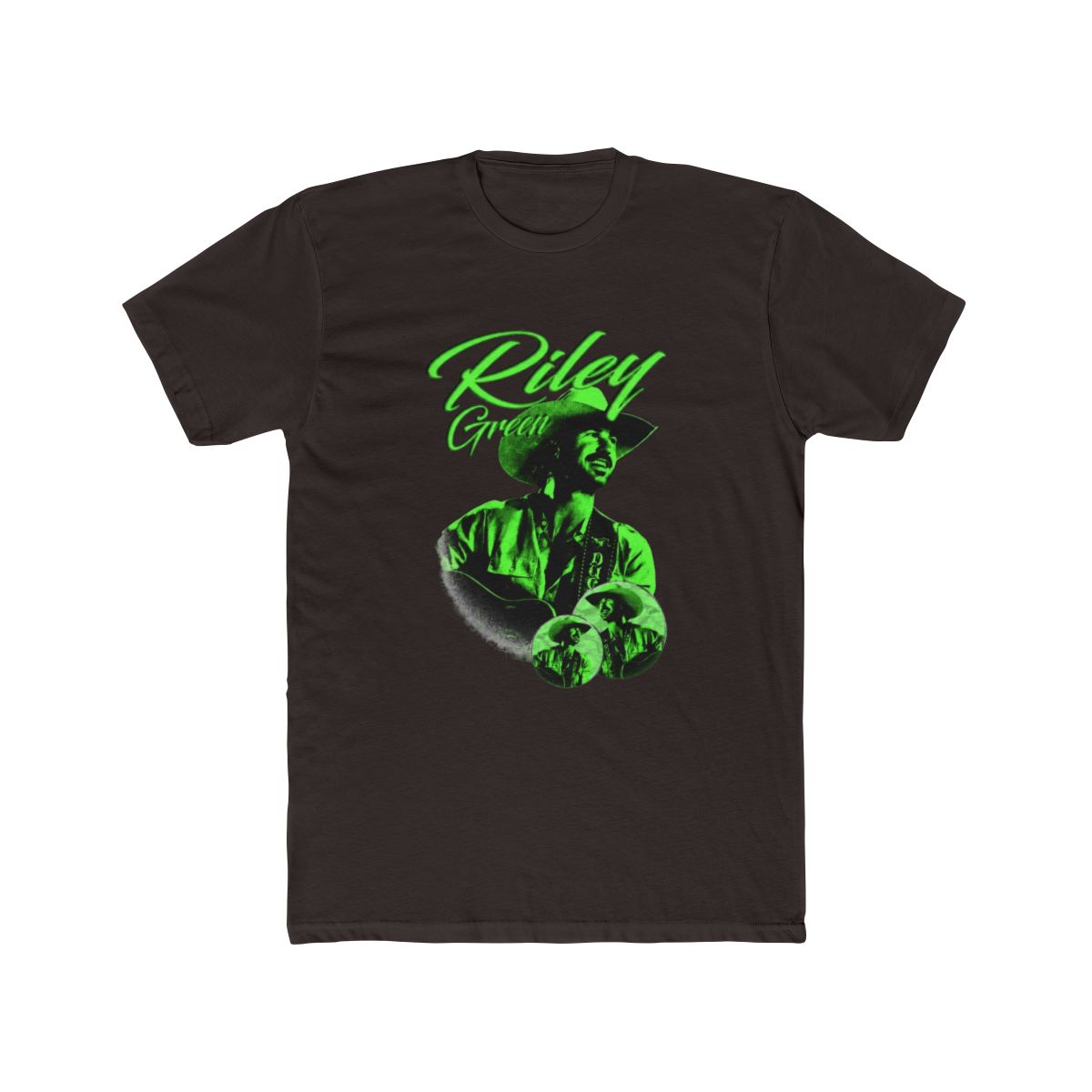 Green Country Singer With Two Chrome Frame T Shirt | Riley Green