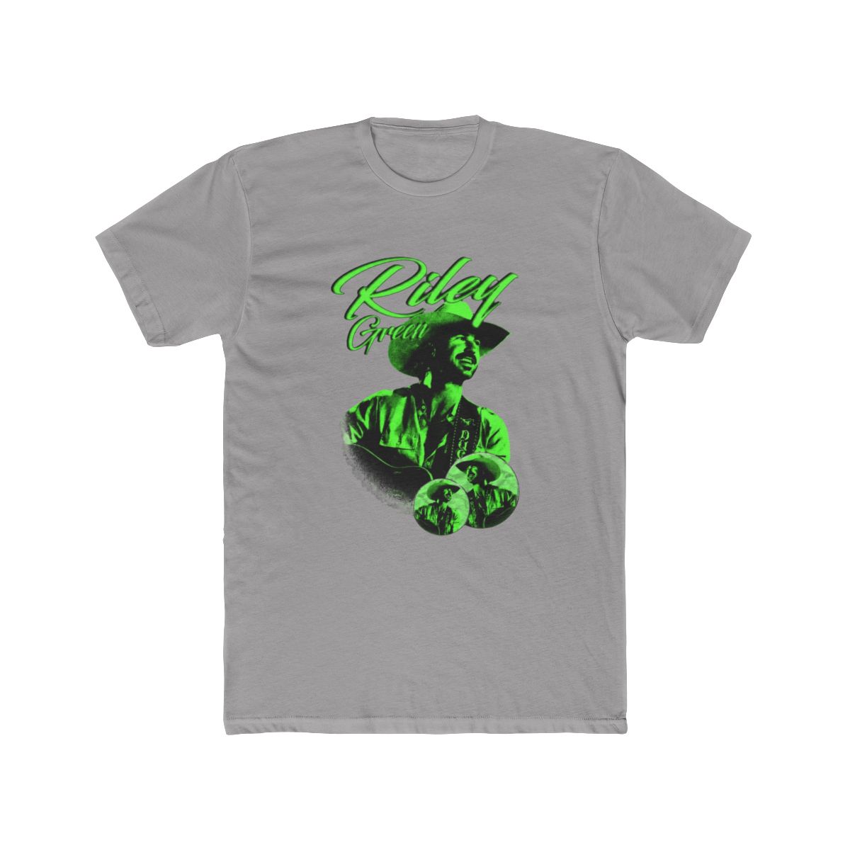 Green Country Singer With Two Chrome Frame T Shirt | Riley Green